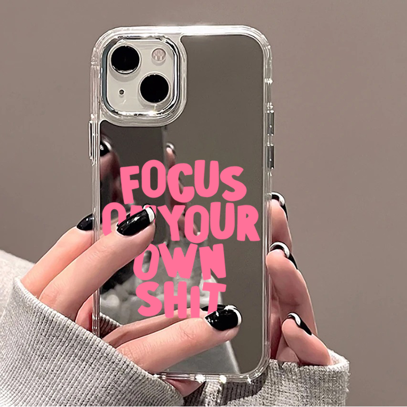 Phone Cases Quotes - Trendy Quotes & Colorful Letter Mirror