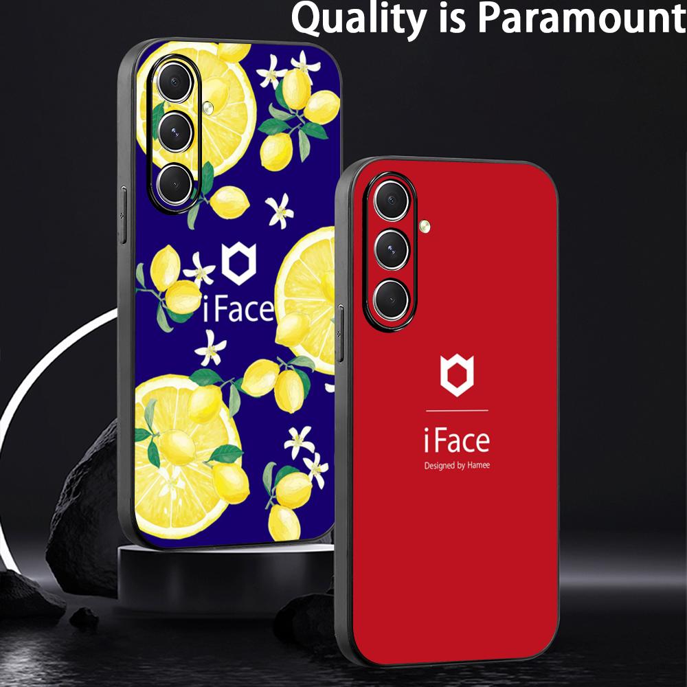 Phone Cases Black - Cute Fashion logo iFace pattern Phone