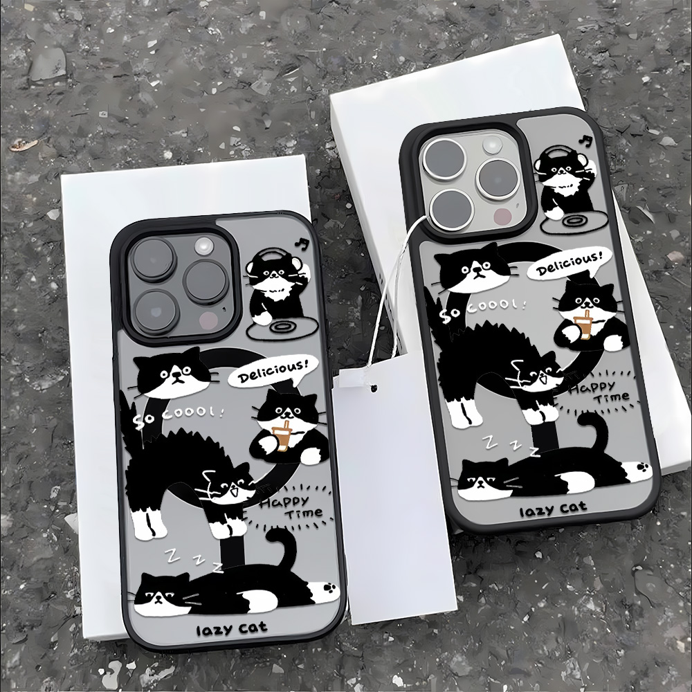 Funny Black Cat Wireless Charg - Phone Cases With Magsafe review and price