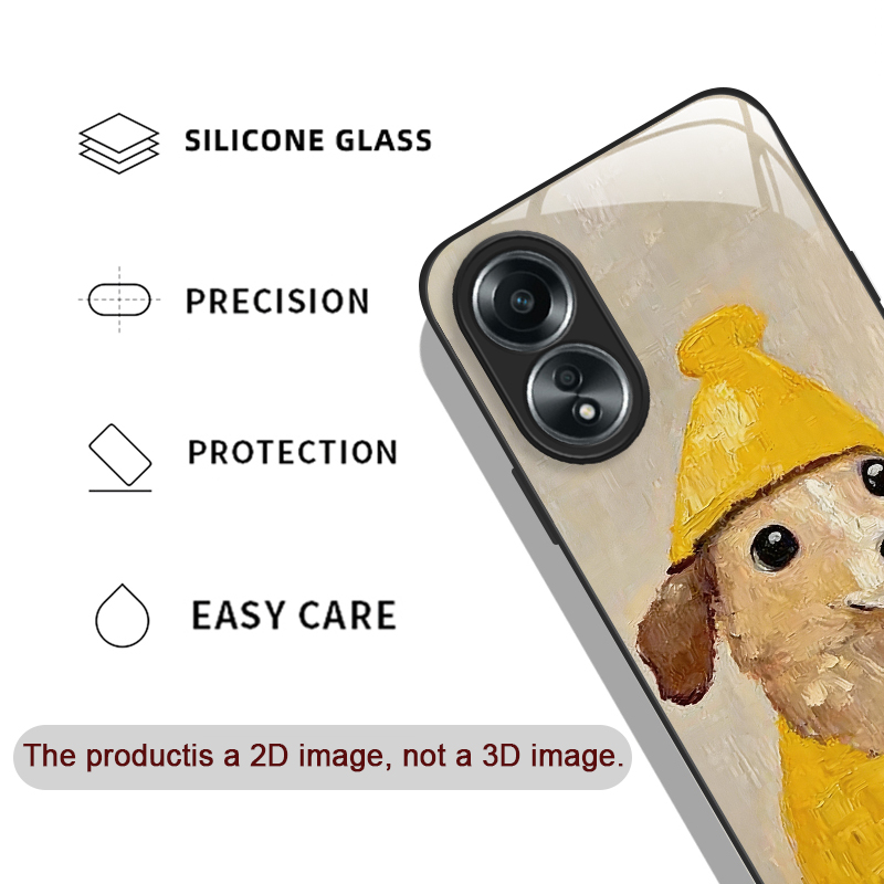Oil Painting Yellow Dog Black  - Phone Cases Yellow review and price
