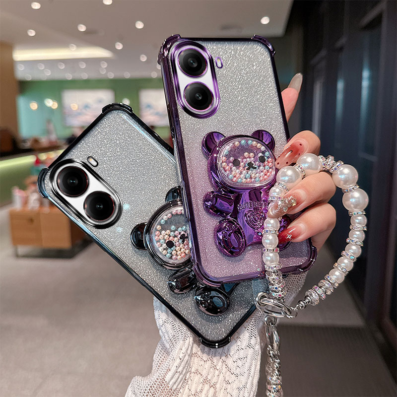 Cute Bear Cartoon Holder Pearl - Phone Cases Quotes review and price
