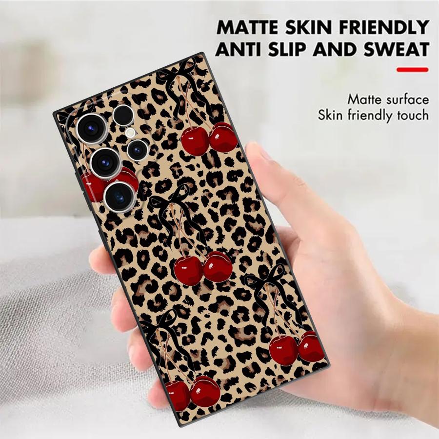 Leopard Cherry Funda Phone Cov - Phone Cases Cherry review and price