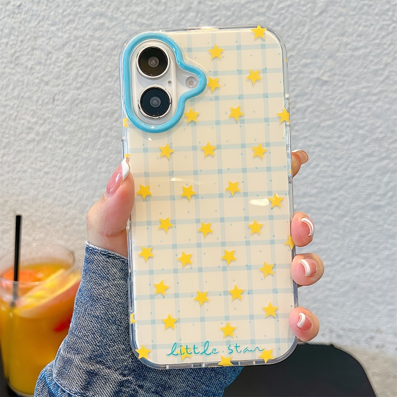 Yellow Star Checkered Pattern  - Phone Cases Yellow review and price