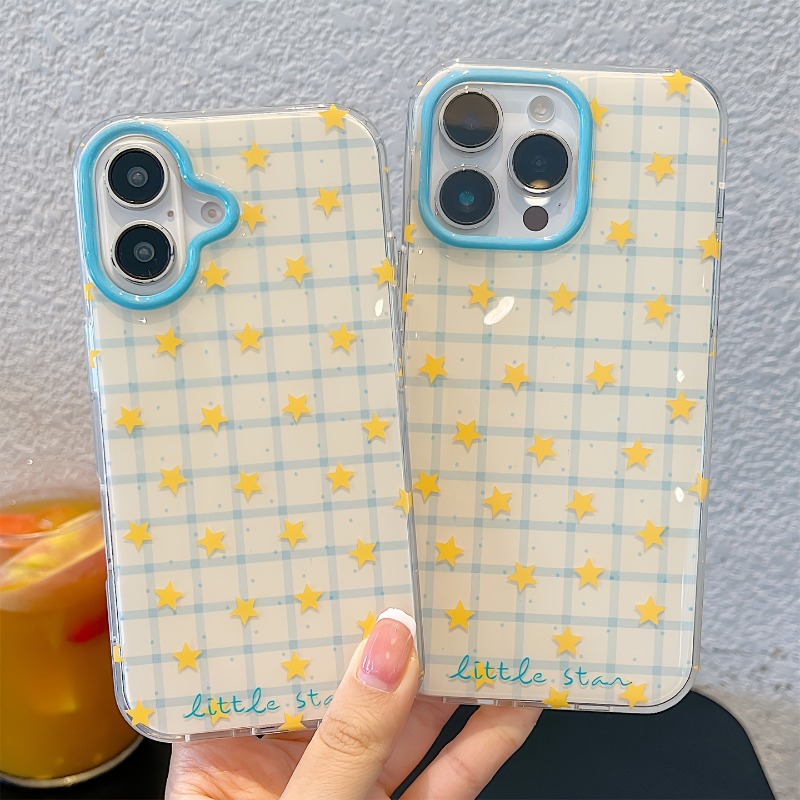 Yellow Star Checkered Pattern  - Phone Cases Yellow review and price
