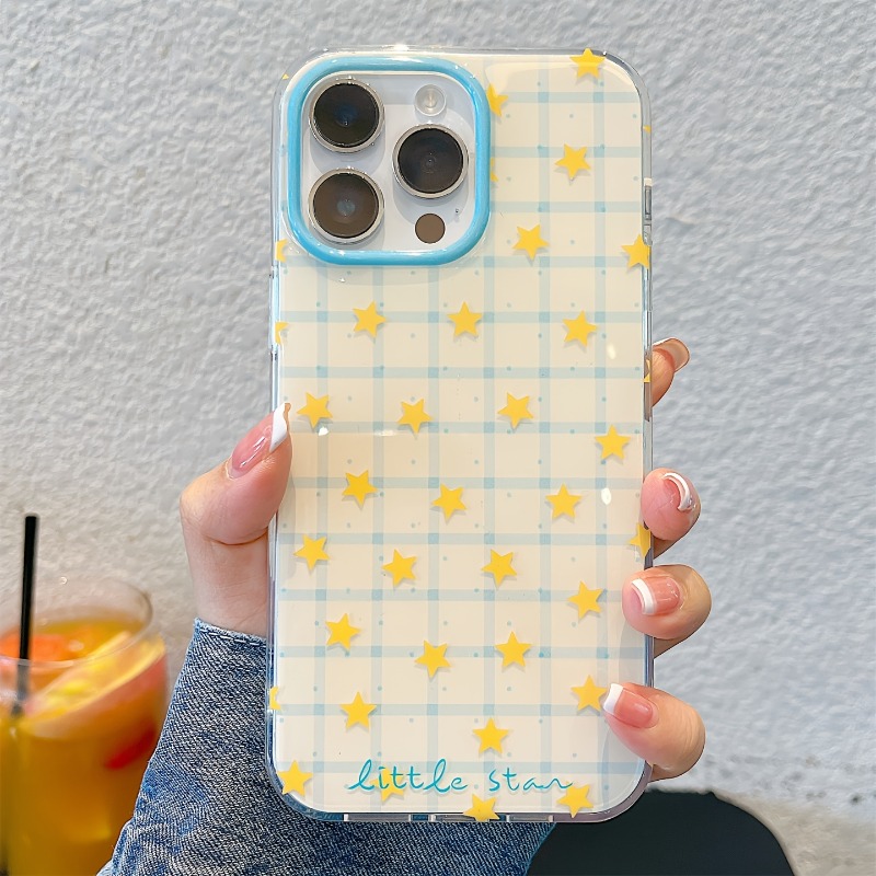 Yellow Star Checkered Pattern  - Phone Cases Yellow review and price