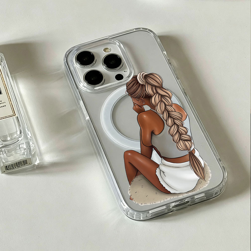 Dark Skin Fashion Woman For Ma - Phone Cases With Magsafe review and price