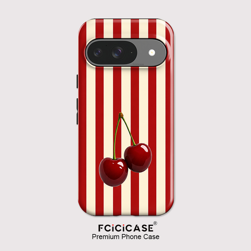 Fcicicase Cherry Stripe Patter - Phone Cases Cherry review and price