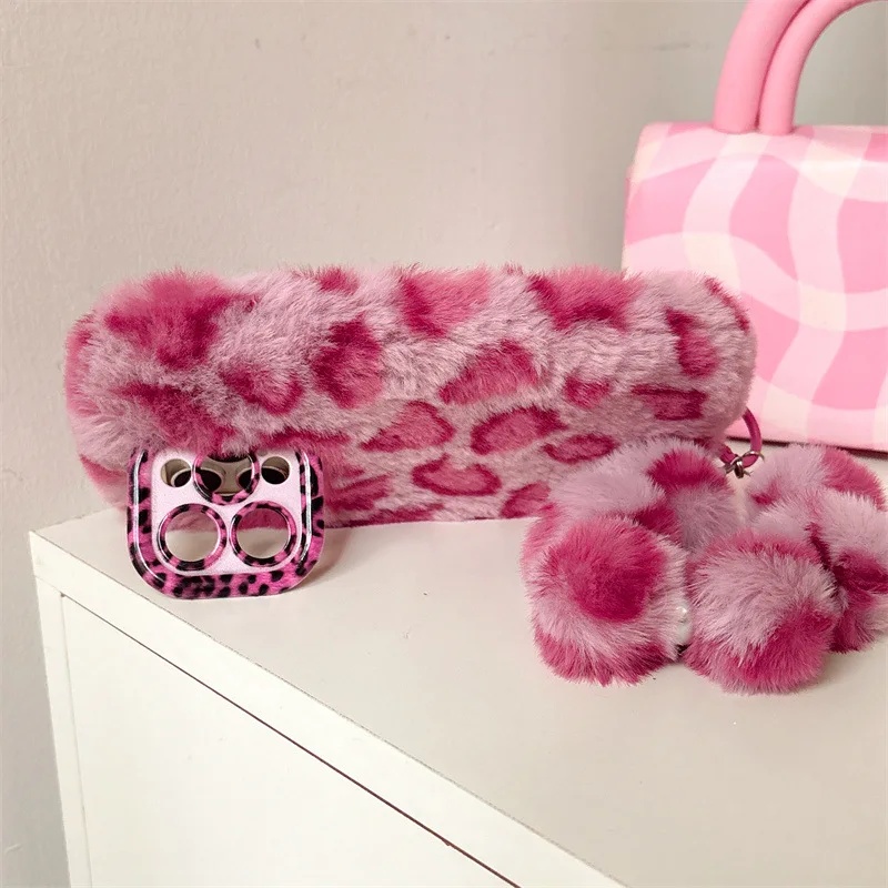 Fashion Leopard Furry Plush Le - Phone Cases Iphone 12 review and price