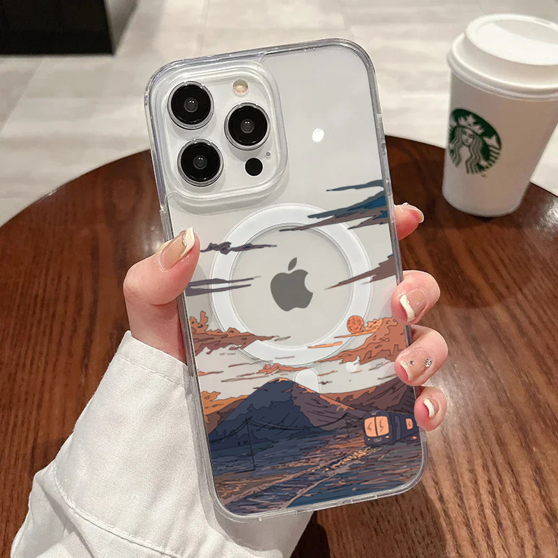 Sunset Pattern Fashion Phone C - Phone Cases With Magsafe review and price