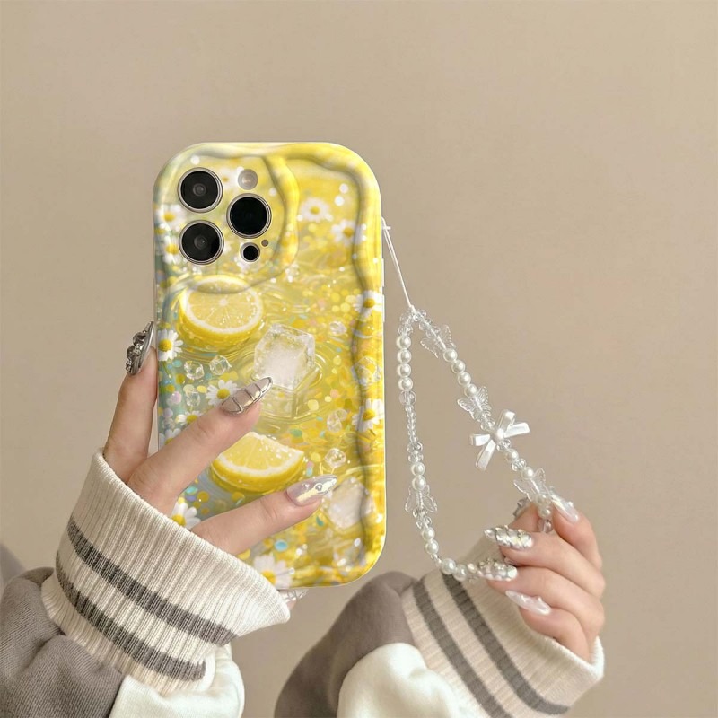 Yellow Lemon Blossom Ice Patte - Phone Cases Yellow review and price