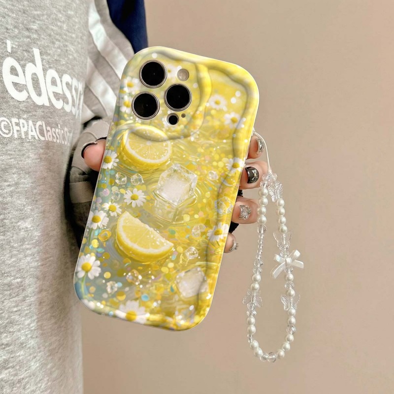 Yellow Lemon Blossom Ice Patte - Phone Cases Yellow review and price