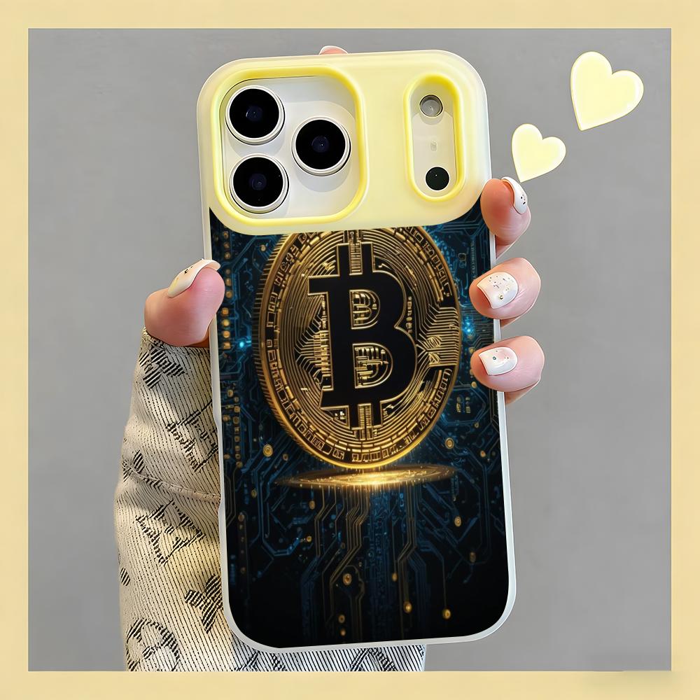 crypto theme Bitcoin Phone Cas - Phone Cases Yellow review and price