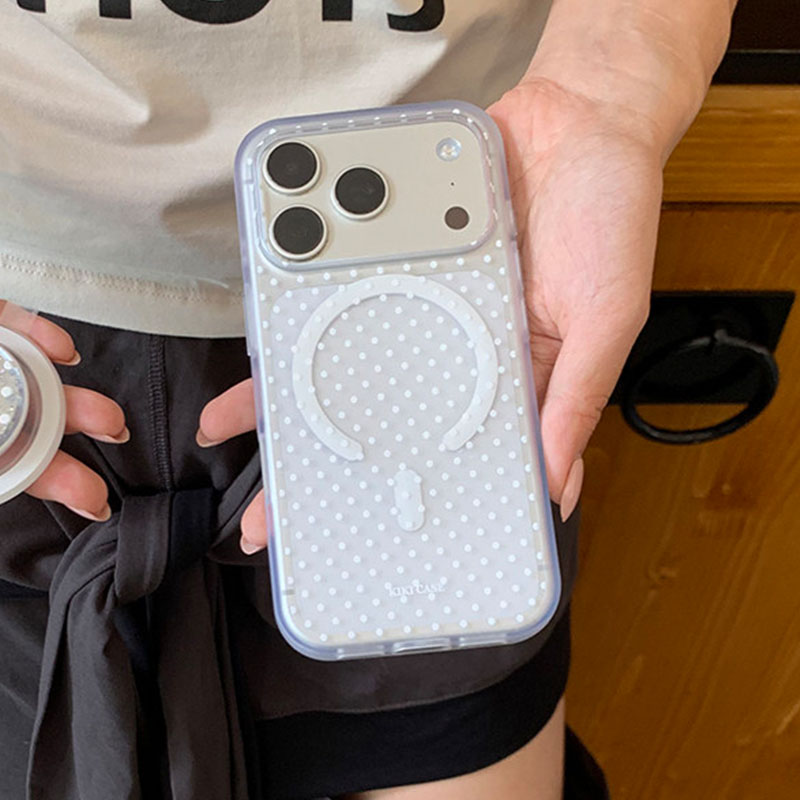 Ins Minimalist Polka Dots For  - Phone Cases With Magsafe review and price